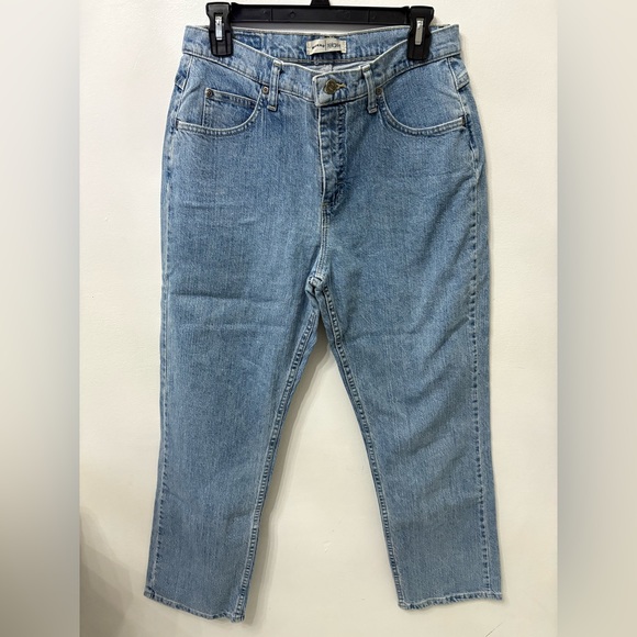 Riders Womens Jeans 10P Light Washed Blue Denim Relaxed Cotton Lycra Casual - Picture 1 of 11